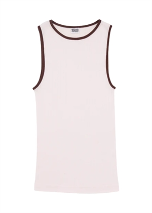 NPS tank top kontrast Rose/Brown Nørgaard På Strøget